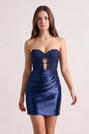Sparkly Sweetheart Beaded Appliques Homecoming Dress - KissProm