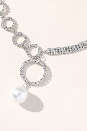 Silver Sparking Rhinestone Choker Necklace - KissProm