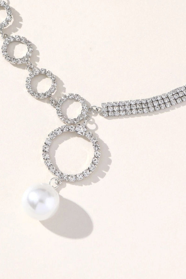 Silver Sparking Rhinestone Choker Necklace - KissProm