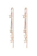Long Dangle Drop Tassel Star Meteor Earrings - KissProm