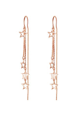 Long Dangle Drop Tassel Star Meteor Earrings - KissProm