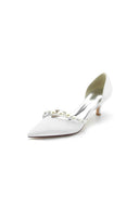 Pearl Pointed Toe Stiletto Heels - KissProm