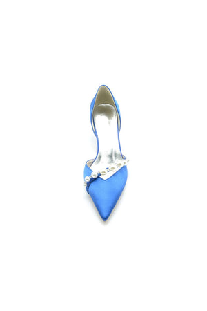 Pearl Pointed Toe Stiletto Heels - KissProm