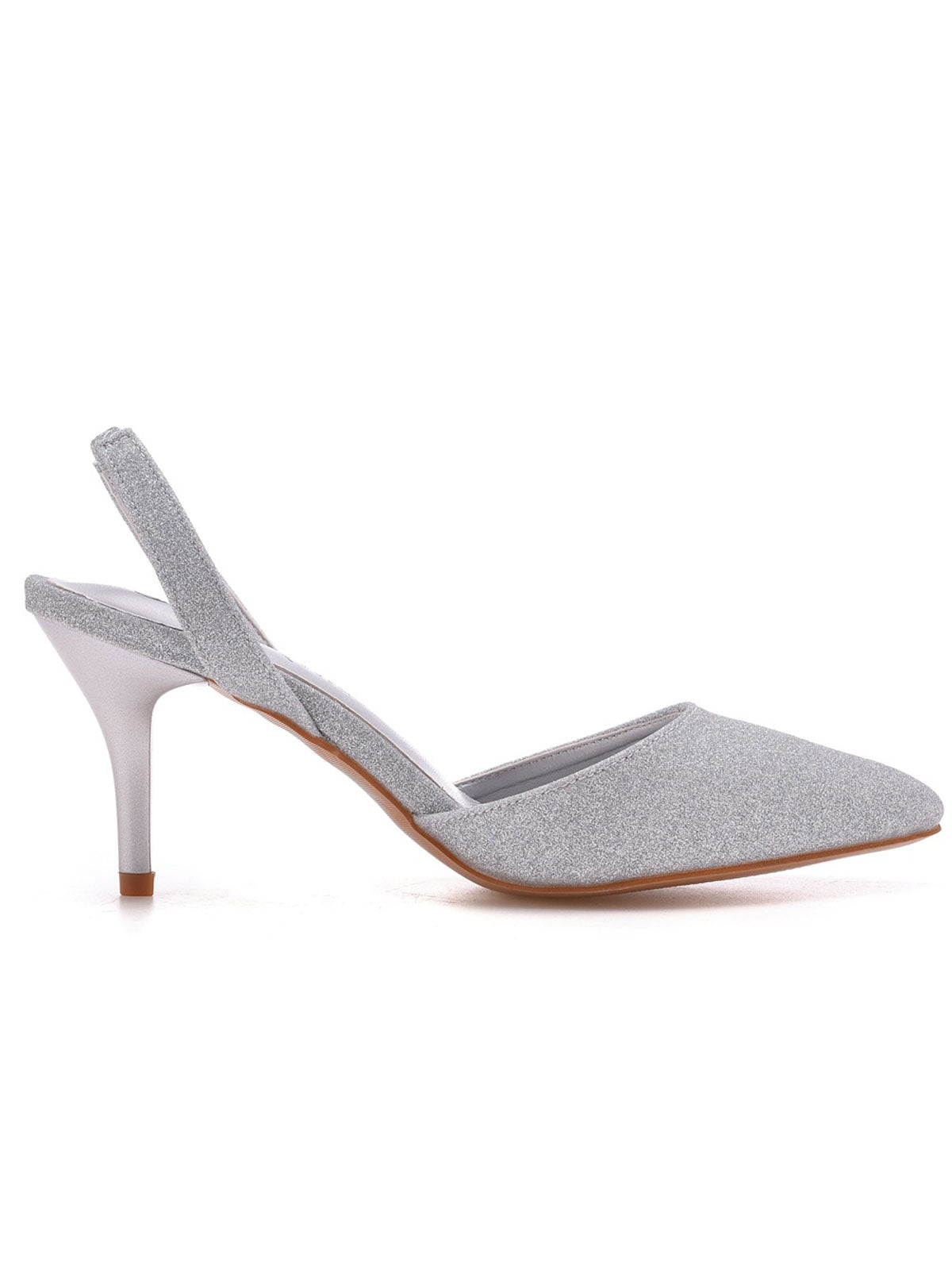 Simple Elegant Pointed Toe Stiletto Slingback High Heels