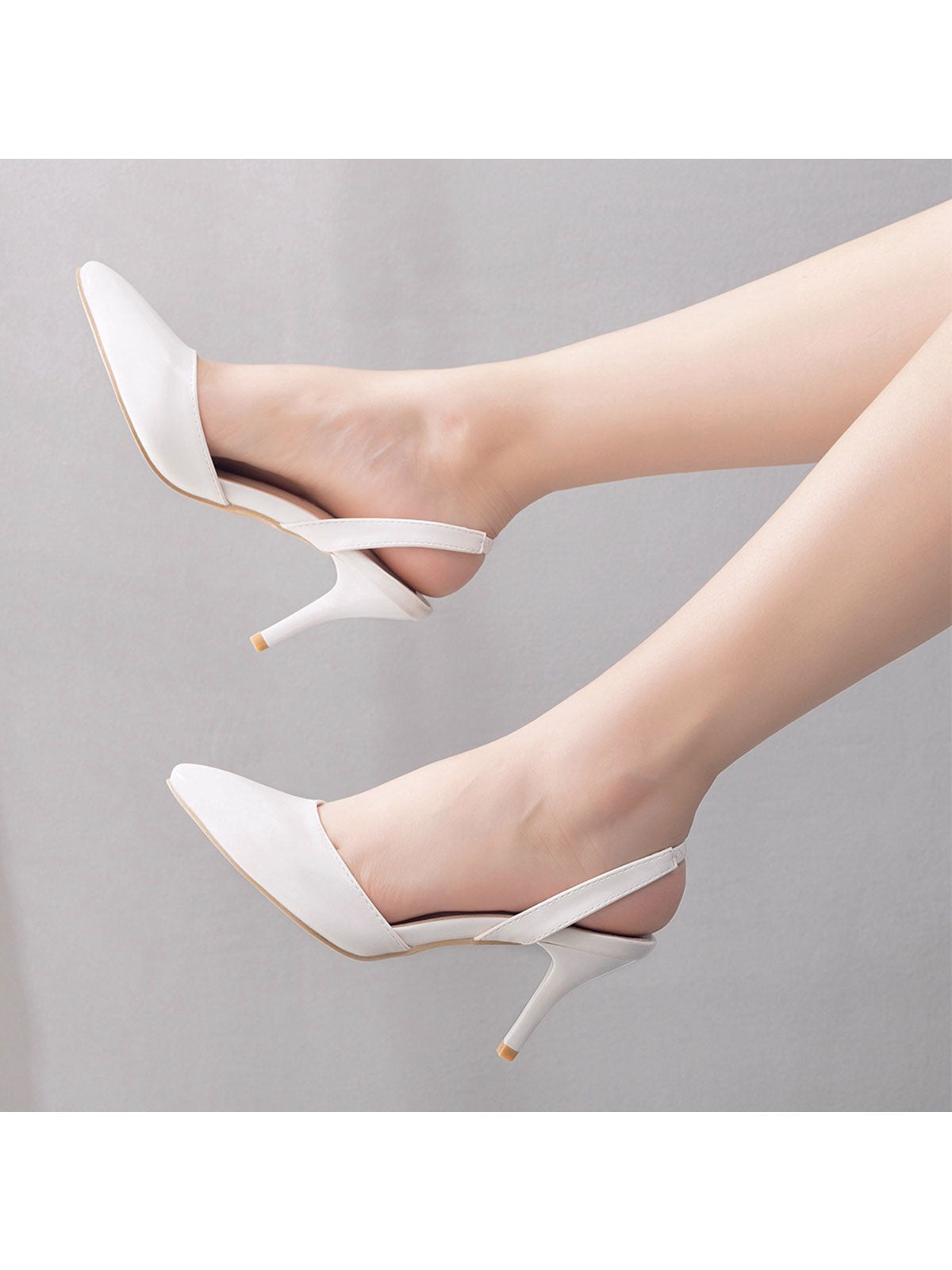 Simple Elegant Pointed Toe Stiletto Slingback High Heels