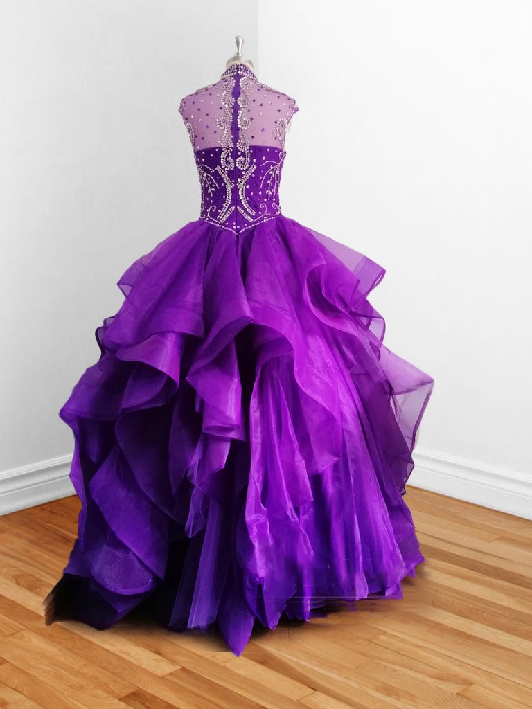 purple burgundy prom dress Shop Dark Purple Satin Long Prom Dress main image 0