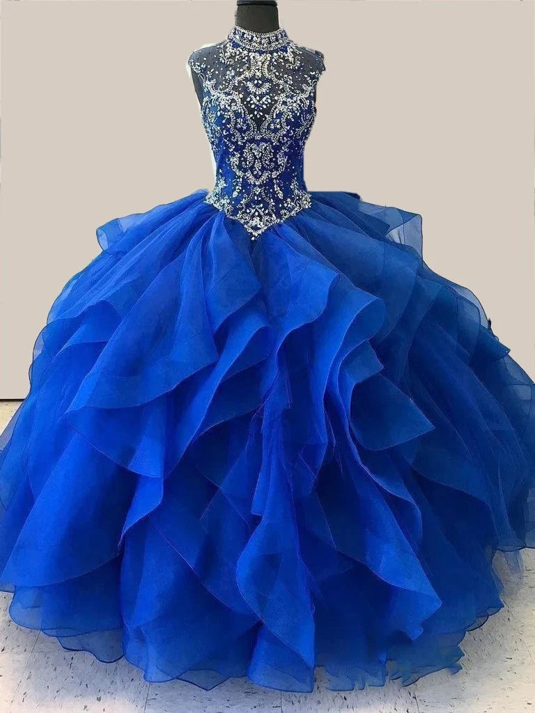 royal blue dresses for sweet 16 LTP0609,Royal blue prom dresses off the shoulder prom dresses long sle –  Laylatailor Shop main image 0