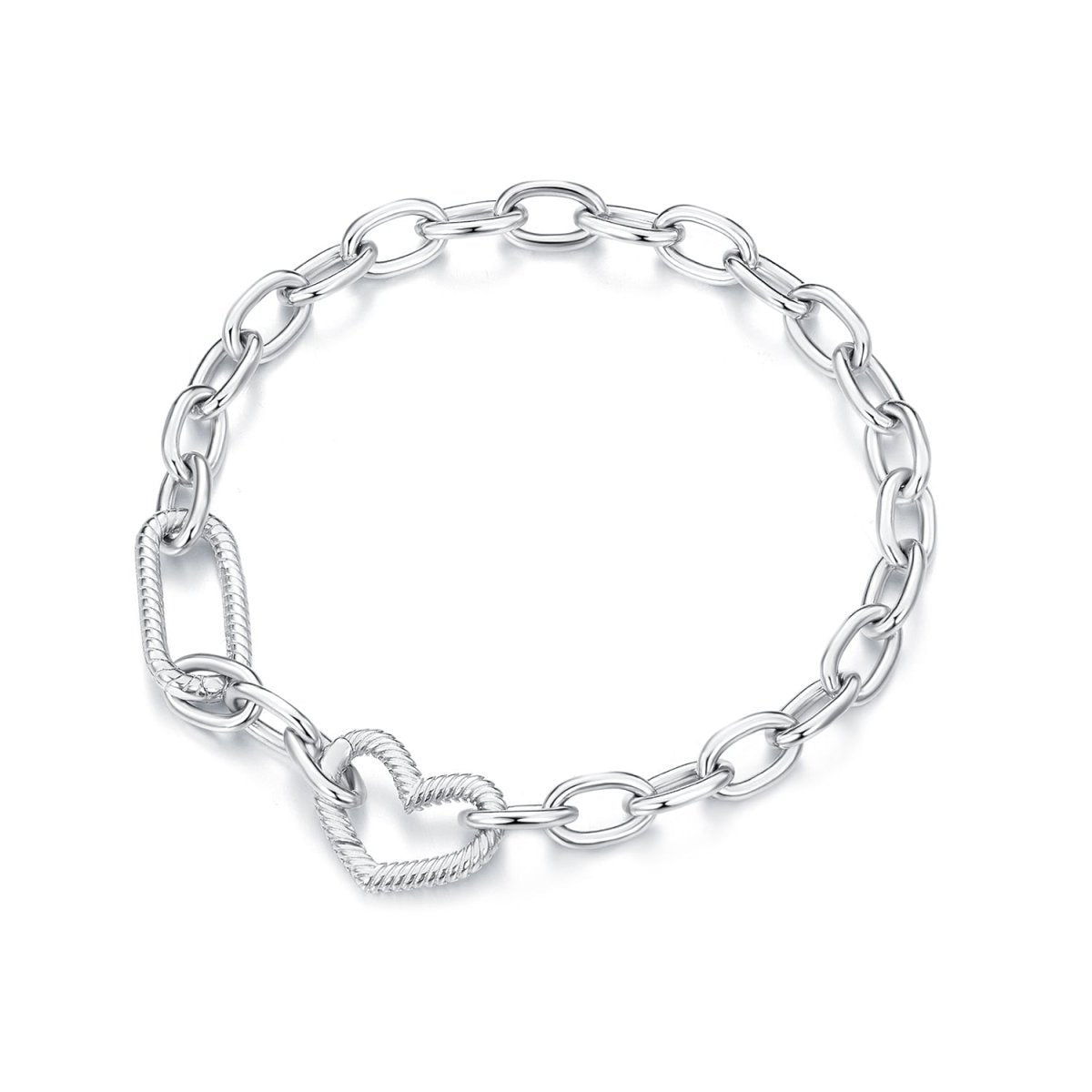 Simple Heart Chain Bracelet - KissProm