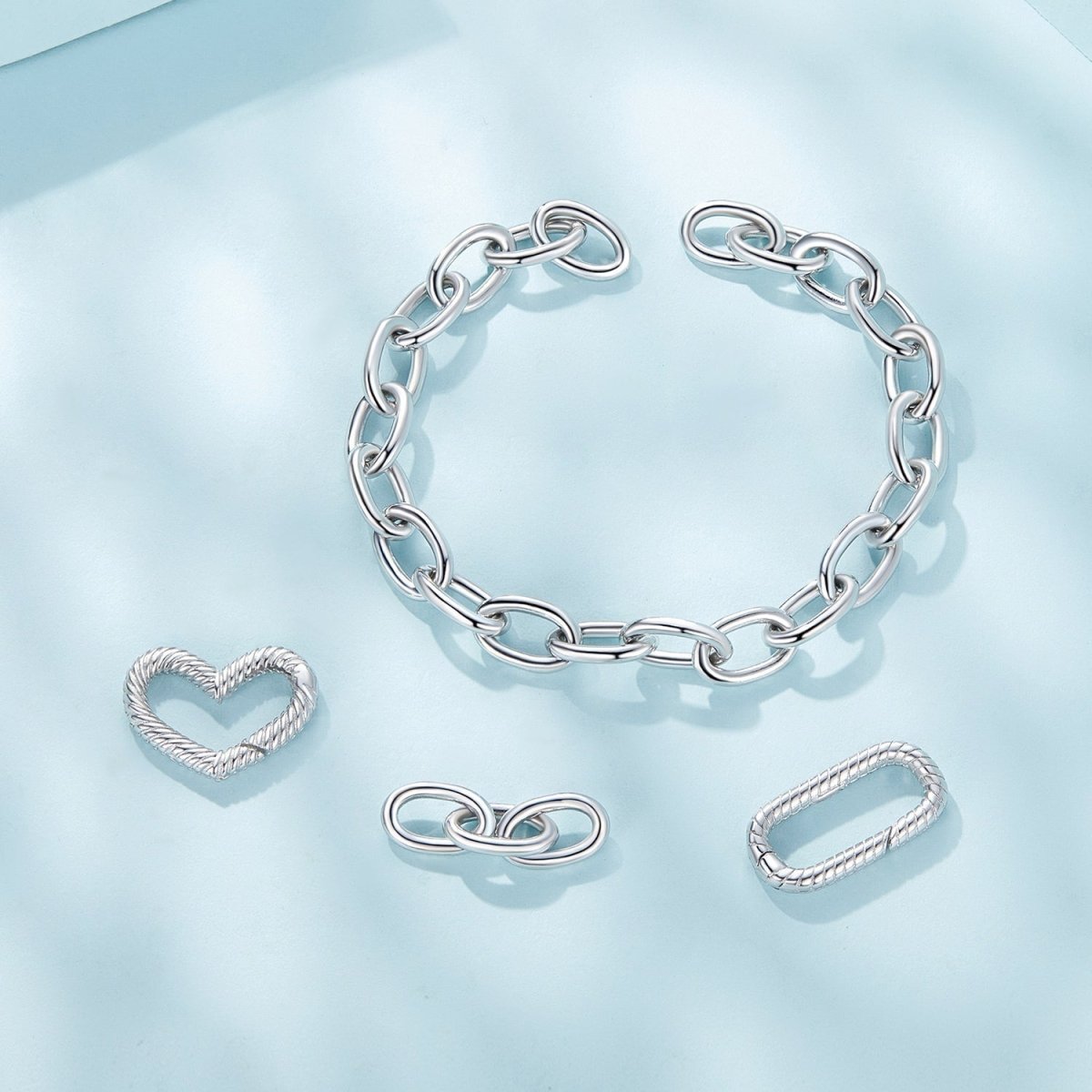 Simple Heart Chain Bracelet - KissProm