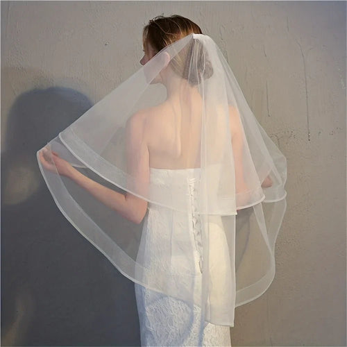 75CM Cut Edge Wedding Veil - KissProm