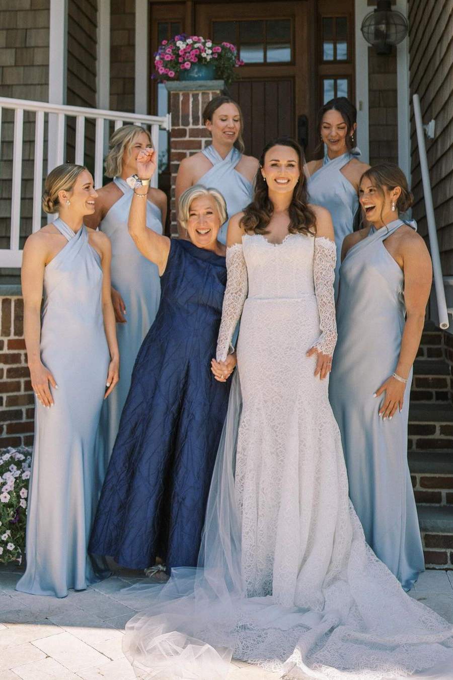 Black Halter Cutout Back Long Bridesmaid Dress - KissProm