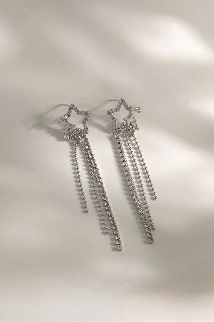 Star Beaded Drop Earrings