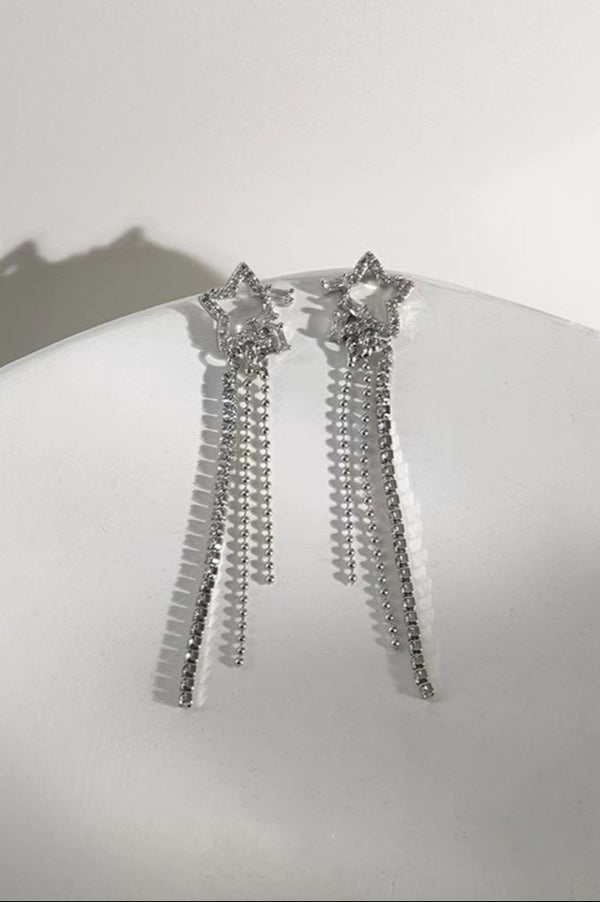 Star Beaded Drop Earrings