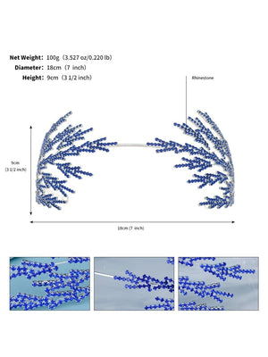 Metal Super Shiny Rhinestone Wide Headband Hair Accessories - KissProm