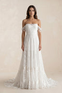 Bohemia Star tassel Chic Lace Wedding Dress