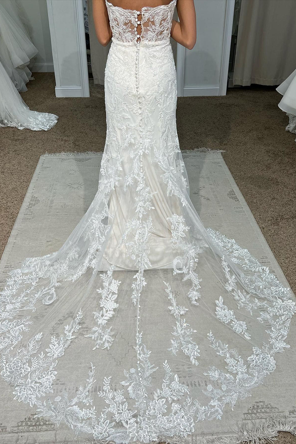 Marlowe | White Sweetheart Mermaid Long Lace Wedding Dress