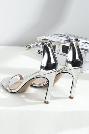 One Word Buckle High Heels - KissProm