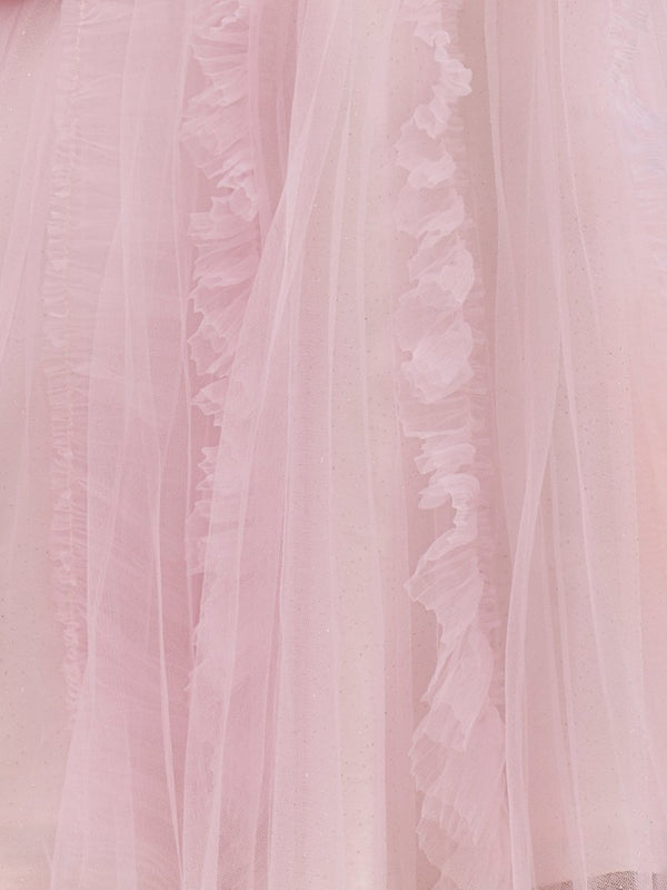 Pink A-Line Deep V Neck Ruched Short Homecoming Dress - KISSPROM