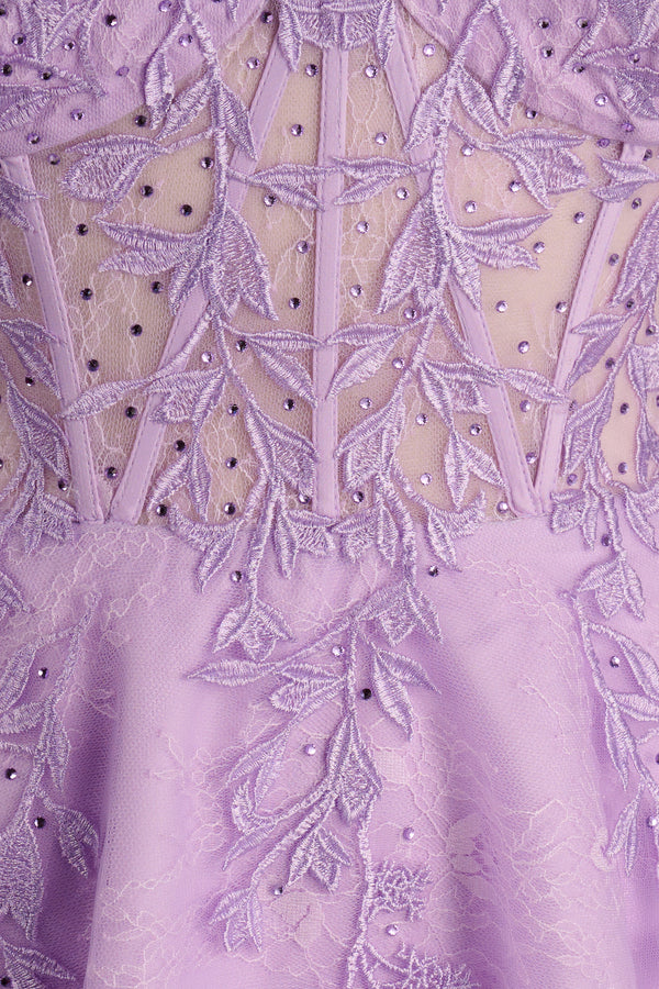 Lavender A Line Sweetheart Mint Appliques Short Homecoming Dresses - KISSPROM