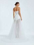 A - line Sweetheart Tulle High Split Bohemian Wedding Dresses - KissProm