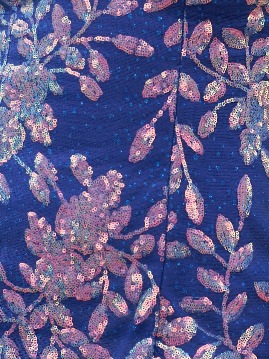 Kasiani | Royal Blue - Bodycon V Neck Sequined Homecoming Dresses