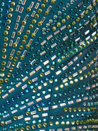 Aderyn | Green - Sheath V Neck Beaded Short Homecoming Dresses With Slit