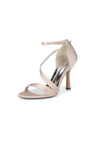 Ankle - Strap Satin Stiletto Sandals - KissProm