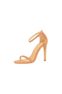 Apricot Strappy Stiletto Heels - KissProm