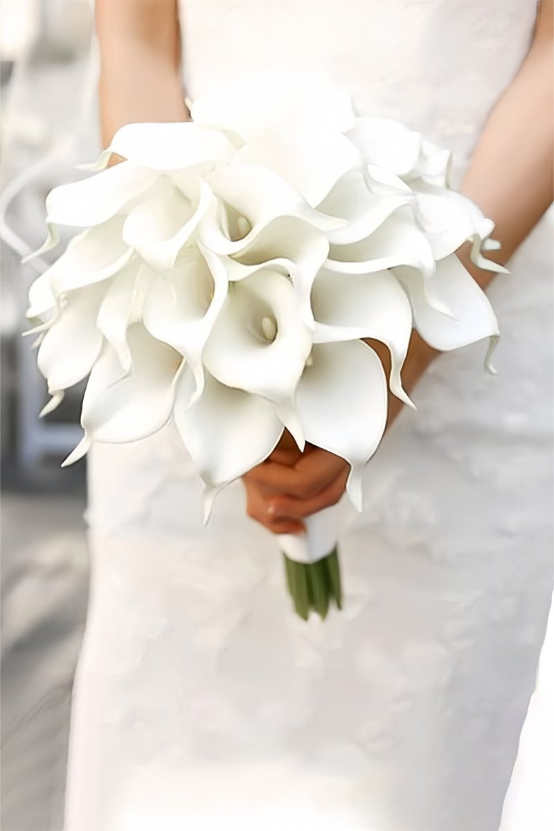 Artificial Calla Lilies Bridesmaid Bouquets - KissProm
