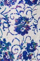 Astral | Blue - Strapless Mermaid Sequined Cutout Long Formal Prom Dresses With Slit - KissProm