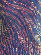 Aurum | Scoop Neck Hot Pink Mermaid Sequins Long Prom Dresses with Beading - KissProm