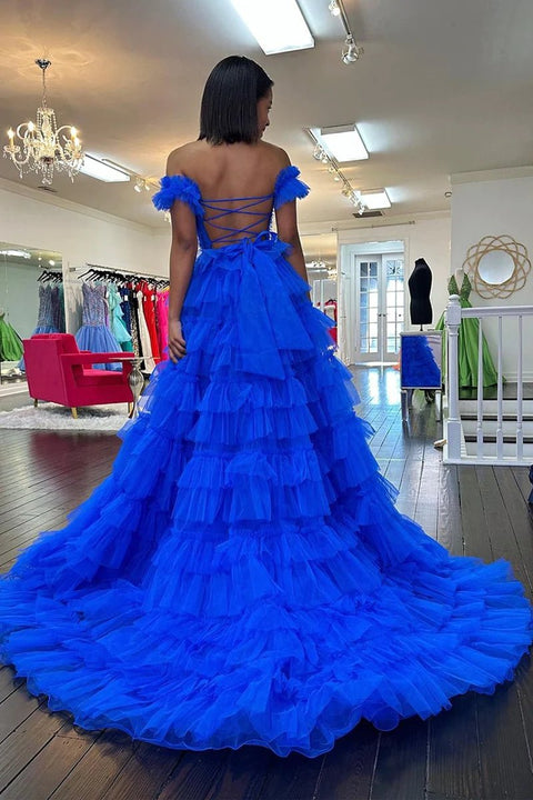 Adalynn blue tiered dress main image 1