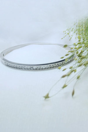 Bangle Stainless Steel Silver Bracelets - KissProm