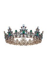Baroque Colorful Crystal Crown - KissProm
