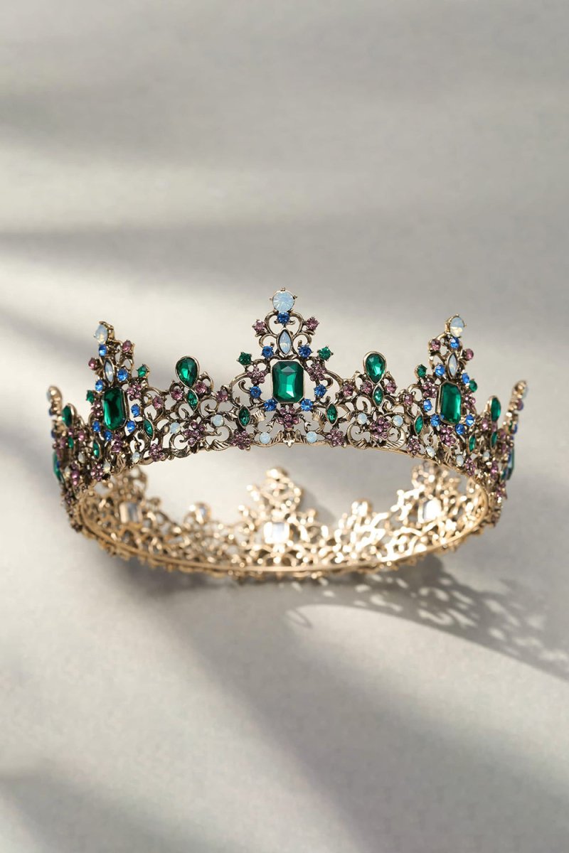 Baroque Colorful Crystal Crown - KissProm