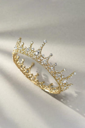 Baroque Wedding Green Aurora Borealis Tiaras - KissProm
