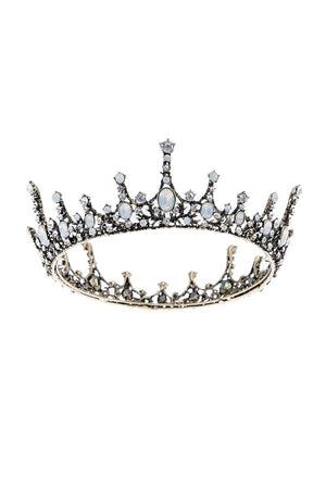 Baroque Wedding Green Aurora Borealis Tiaras - KissProm