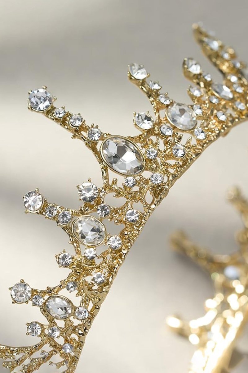 Baroque Wedding Green Aurora Borealis Tiaras - KissProm