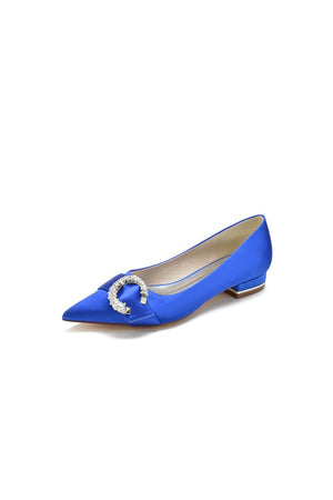 Beading Pointed Toe Kitten Heels - KissProm