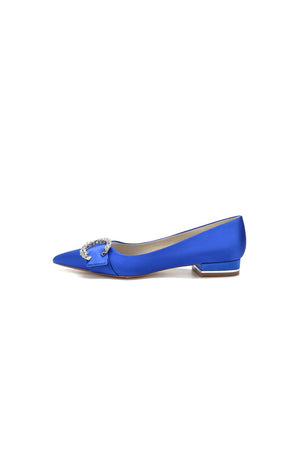 Beading Pointed Toe Kitten Heels - KissProm