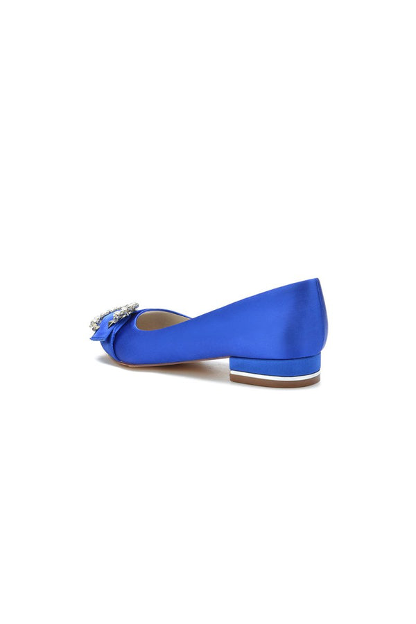 Beading Pointed Toe Kitten Heels - KissProm