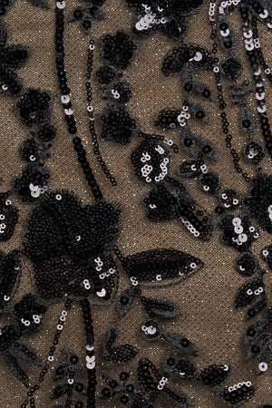 Black Halter Mermaid Sequined Long Prom Dresses With Cape