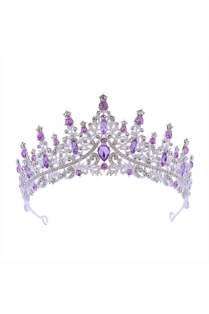 Black Rhinestone Crown - KissProm