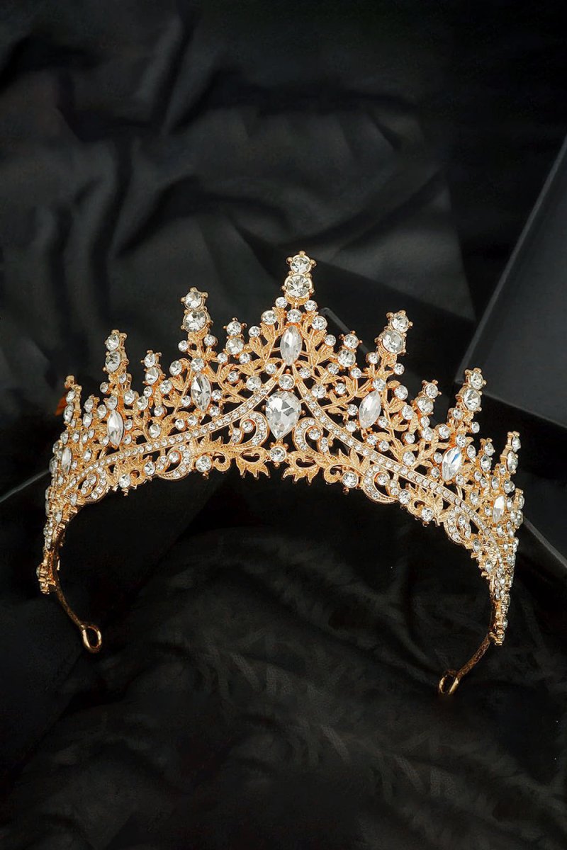 Black Rhinestone Crown - KissProm