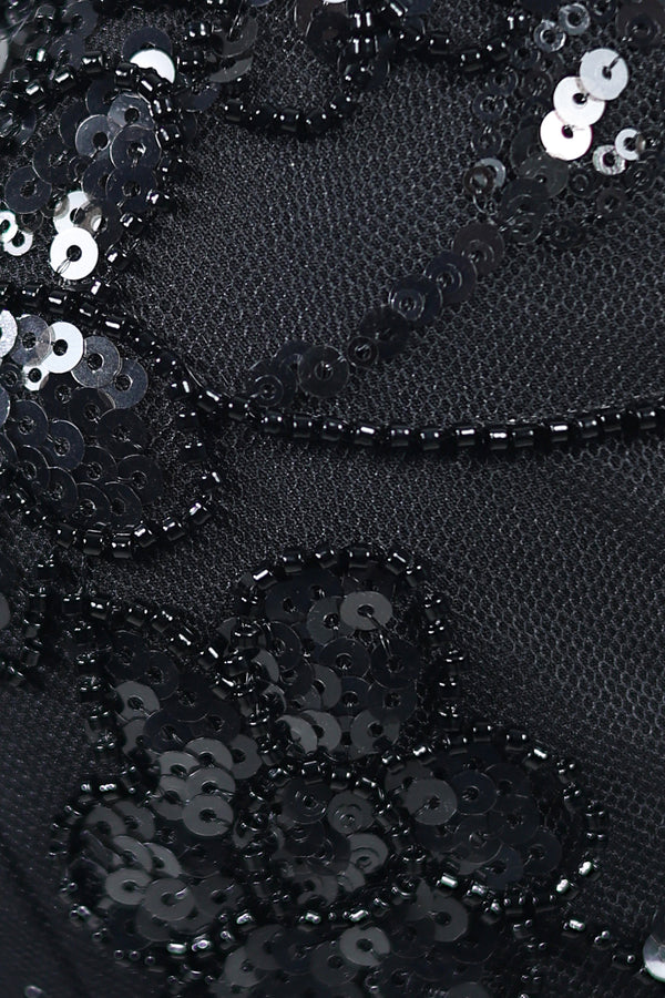 Black Spaghetti Straps Sheath Satin Mini Homecoming Dress (6) | KISSPROM