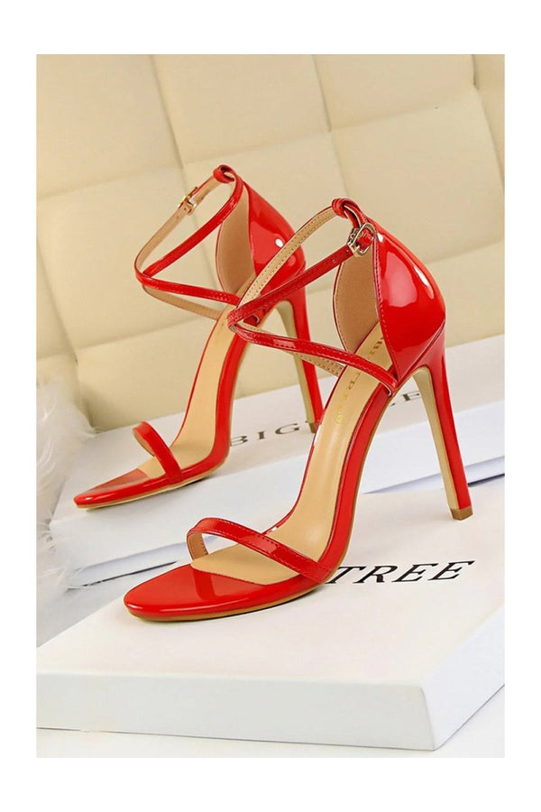 Black Stiletto Sandals - KissProm