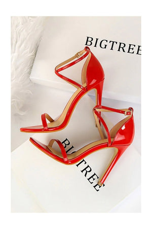 Black Stiletto Sandals - KissProm