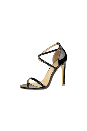 Black Stiletto Sandals - KissProm