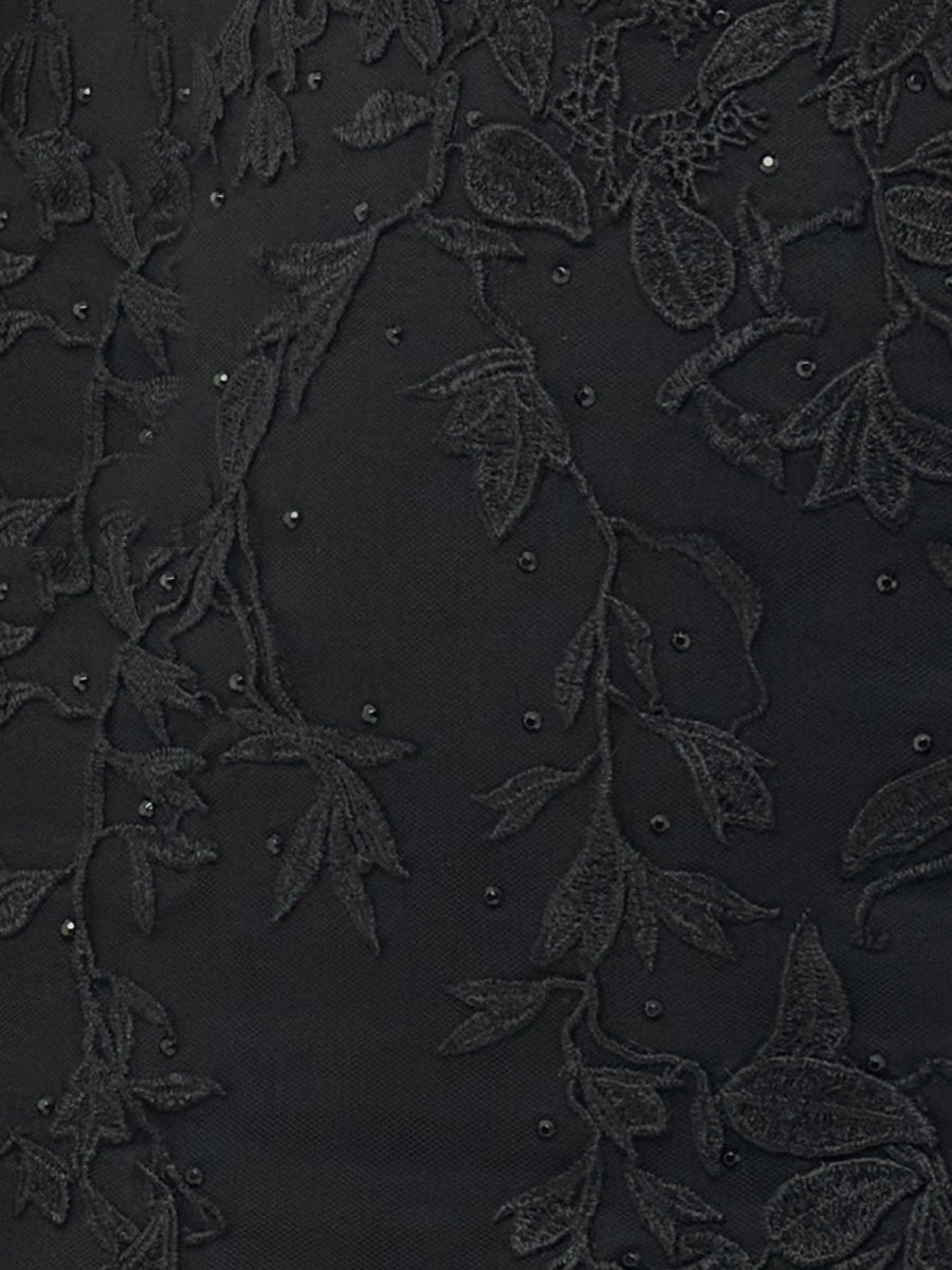 Elaina |Mermaid Deep V Neck Feather Lace Long Prom Dress