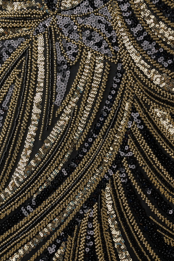 Black Strapless V Neck Sequins Bodycon Short Homecoming Dresses - KISSPROM